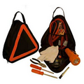 Triangle Shape Auto Emergency Kit w/ Built In Reflective Triangle